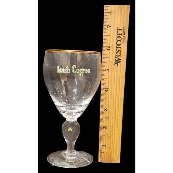 Set of 6 Waterford Crystal Irish Coffee Stems Vintage 1960s 22kt. Gold Trim READ - Picture 10 of 11